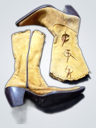 Tan Suede Cowboy Boots