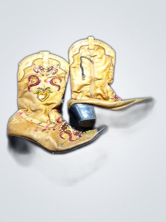 Tan Embellished Cowboy Boots