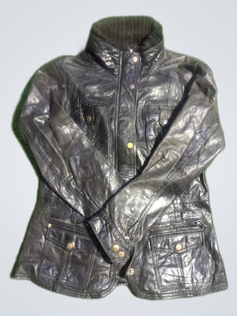 Neue Look schwarze Lederjacke