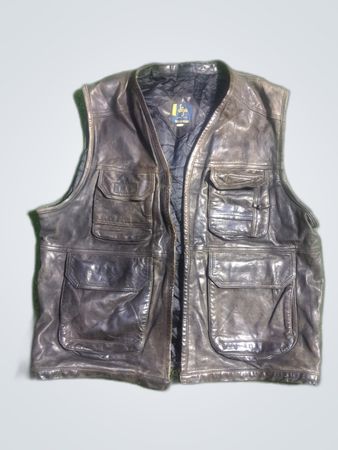 Sonja Leather Waistcoat Vest
