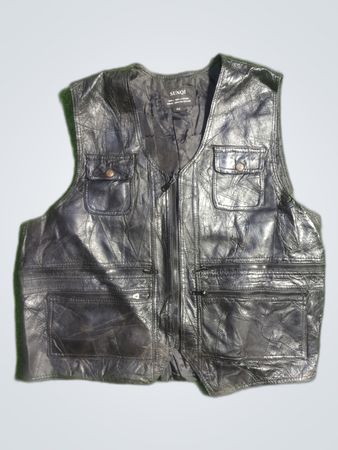 Sunqi Leather Waistcoat