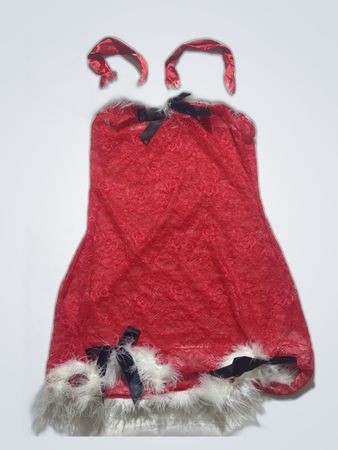 Ann Summers Red Lace Slip Dress