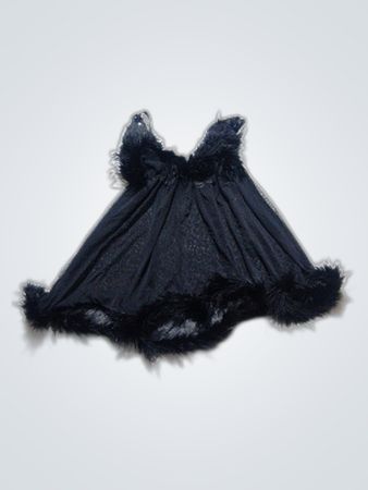 Ann Summers Black Sheer Slip Dress