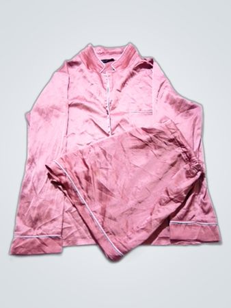 Armani Pink Satin Pajama Set