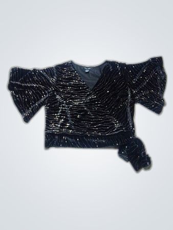 Sequined Off-The-Shoulder Top