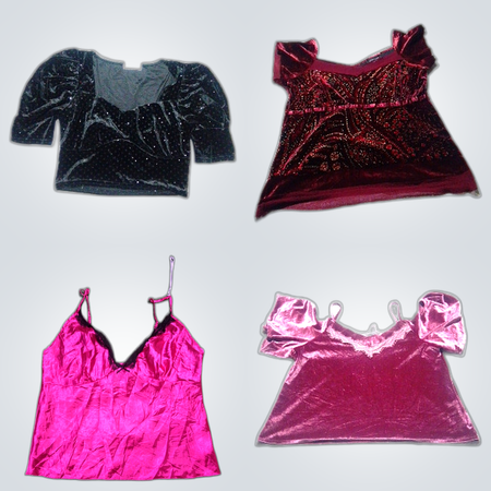 Velvet tops