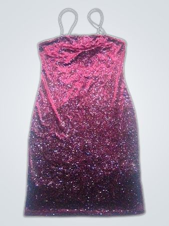 Sequined Strapless Dress