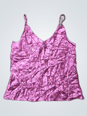 Pink Satin Cami Top