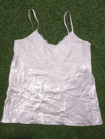 White Satin Cami Top