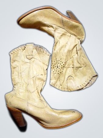 Tan Leather Cowboy Boots