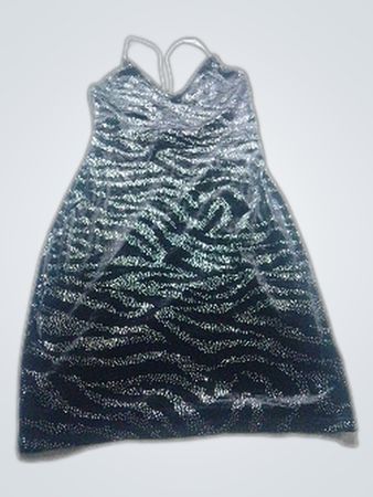 Black Sequined Dress