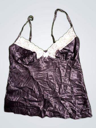 Black Satin Cami Top