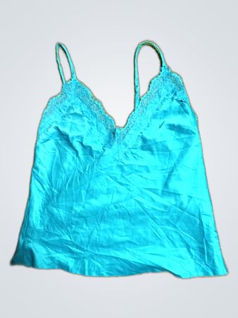 Teal Lace-Trimmed Camisole