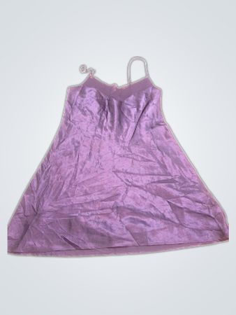 George Purple Satin Slip Dress