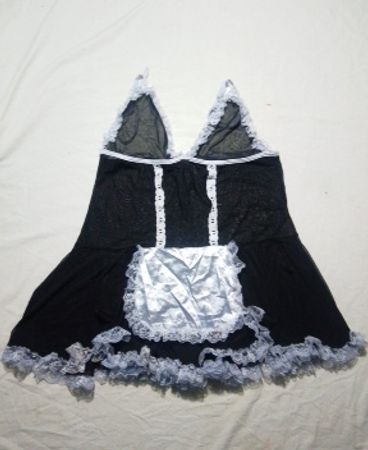 Black Lace Trim Chemise
