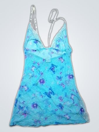 Blue Floral Camisole