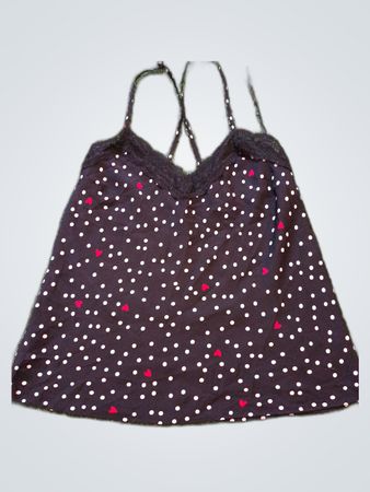 M&S Black Polka Dot Top