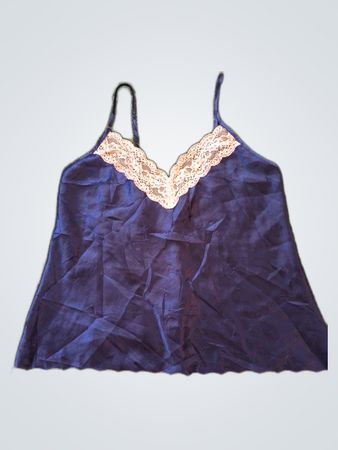 BouX Navy Lace Trim Camisole