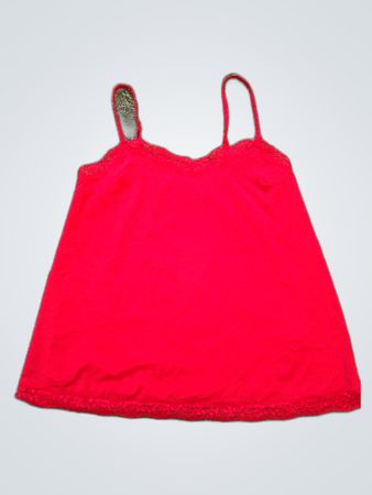Red Lace Trim Camisole