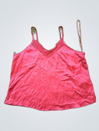 Pink Lace Trim Camisole