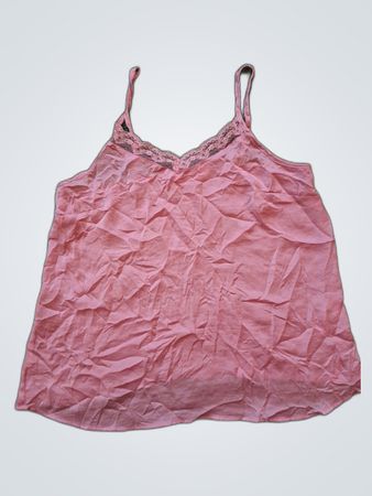 Pink Lace Trim Camisole