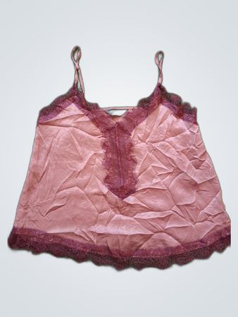 Pink Lace Trim Camisole