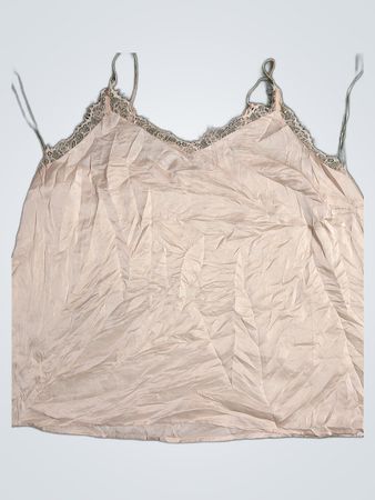 Beige Lace Trim Camisole