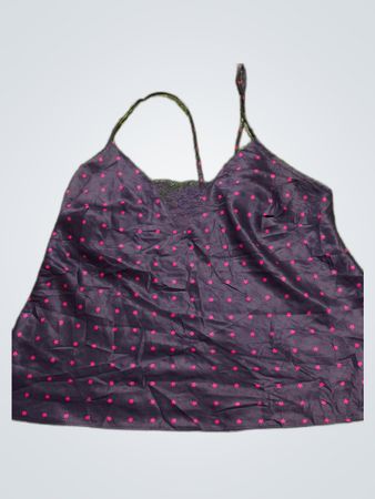 M&S Navy Top with Pink Stars