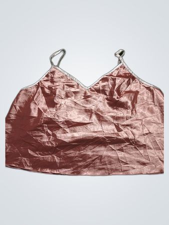 Pink Satin Cami Top