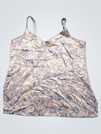 Girls Blue Floral Vest Top