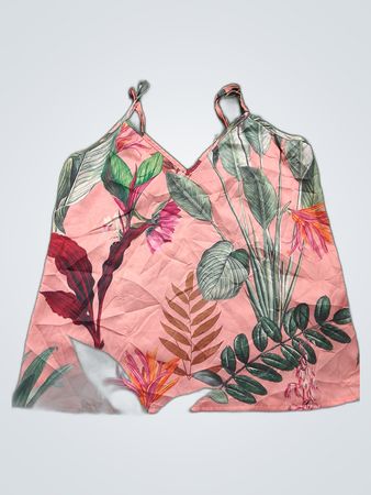 Pink Floral Tank Top