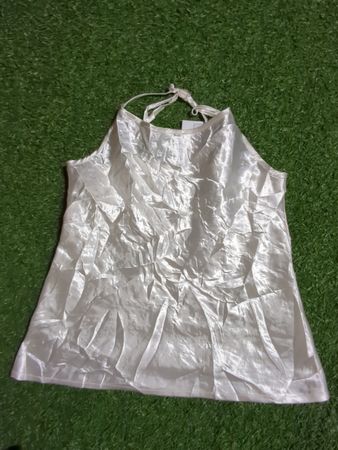 White Polyester Camisole Top