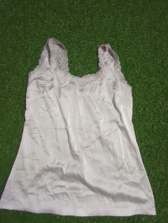 Women's White Lace Trim Camisole