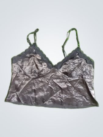 Black Satin Cami Top