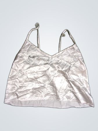 White Satin Cami Top