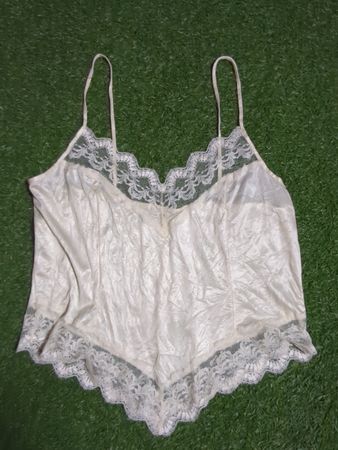 St. Michael Lace Trim Satin Camisole