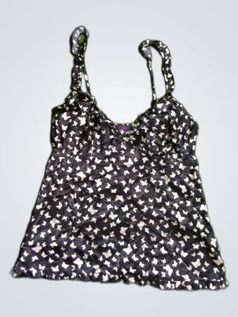 La Senza Black and White Butterfly Camisole