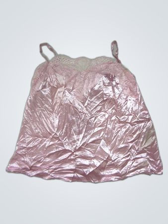 Pink Satin Cami