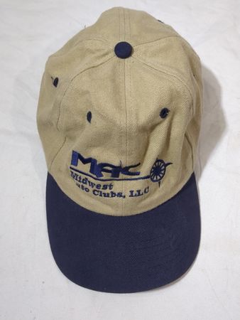 Tan and Navy Baseball Cap