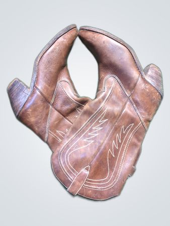 Brown Leather Cowboy Boots