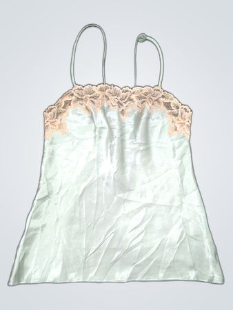 L&S Spencer Lace Trim Satin Camisole