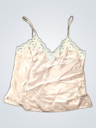 Beige Lace-Trimmed Camisole