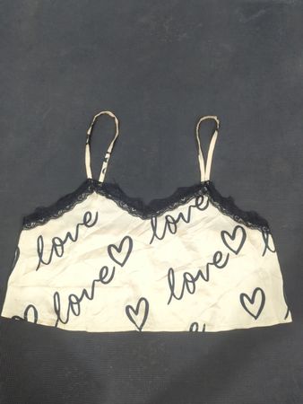 Printed Lace Camisole Top