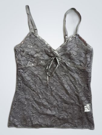 Black Lace Camisole Top