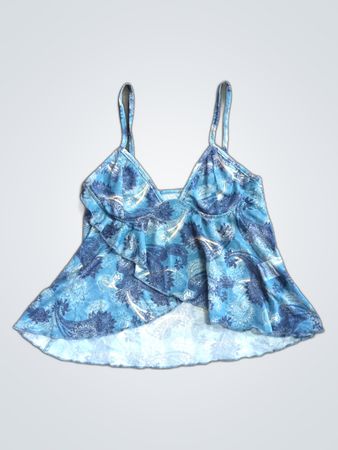 Blue Paisley Top