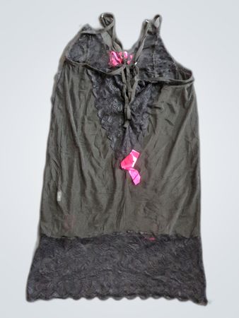 Victoria's Secret Black Lace Chemise