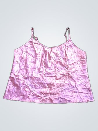 Pink Satin Cami Top