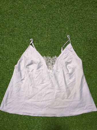 White Lace Trim Camisole