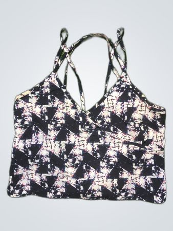 Neon Rose Printed Strappy Camisole Top
