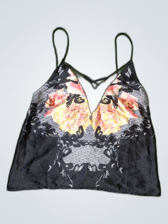 Black Floral Camisole